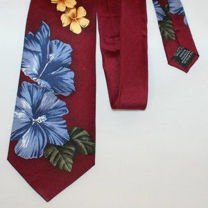 Wild Ties Hawaiian Floral Silk Tie